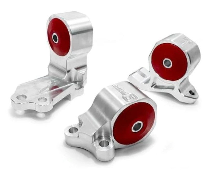 Innovative 88-91 Civic B-Series Silver Aluminum Mounts Solid Bushings (Cable to Hydro Conversion) B49150-SOLID