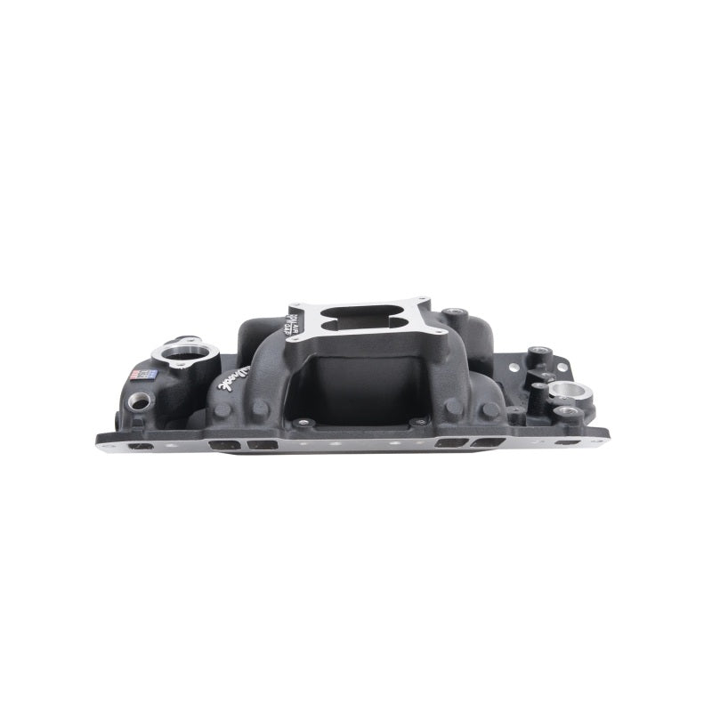 Edelbrock Intake Manifold, RPM Air-Gap, Small-Block Chevy 262-400, Black 75013 Photo - Unmounted