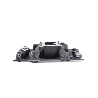 Edelbrock Intake Manifold, RPM Air-Gap, Small-Block Chevy 262-400, Black 75013 Photo - Unmounted