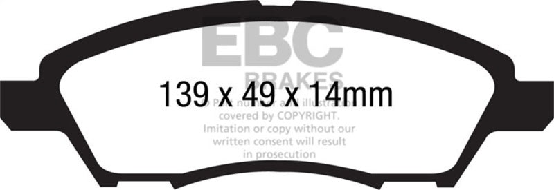 EBC Disc Brake Pad Set UD1592 Photo - Primary