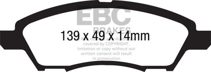 EBC Disc Brake Pad Set UD1592 Photo - Primary