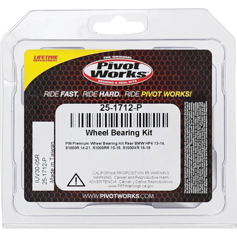 Pivot Works BMW Wheel Bearing Kit Premium Bearings 25-1712-P 25-1712-P Photo - Primary