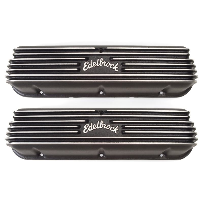 Edelbrock Valve Cover Classic Series Ford 1962-95 221 351W V8 Black 41603 41603 Photo - Primary