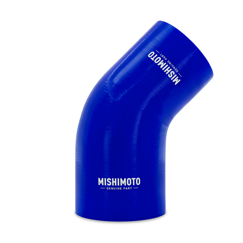 Mishimoto Silicone Reducer Coupler 45 Degree 3in to 4in - Blue MMCP-R45-3040BL MMCP-R45-3040BL Photo - Primary