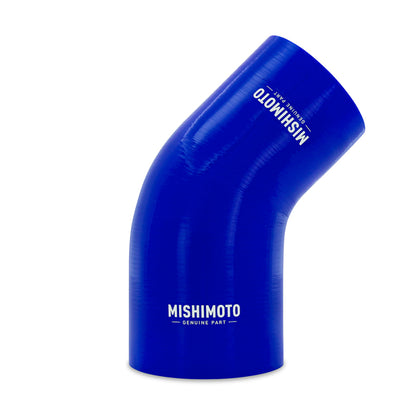 Mishimoto Silicone Reducer Coupler 45 Degree 3in to 4in - Blue MMCP-R45-3040BL MMCP-R45-3040BL Photo - Primary