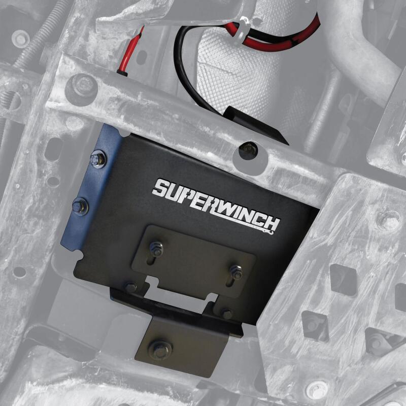 Superwinch Jeep Wrangler JL Auxili ary Batter Mount Black SUP2593 2593 Photo - lifestyle view