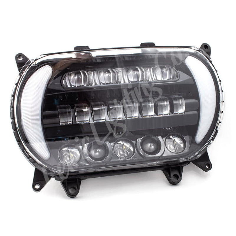 Letric Lighting 96-13 Early Road Glide LED Black/Chrome Headlight with Turn Signals LLC-5LRA-TS LLC-5LRA-TS Photo - Primary