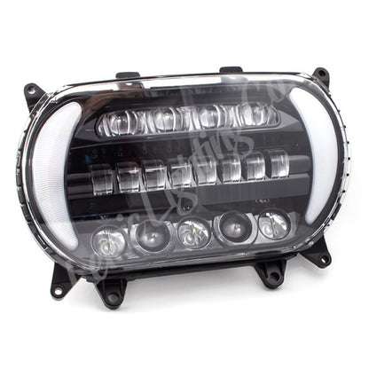 Letric Lighting 96-13 Early Road Glide LED Black/Chrome Headlight with Turn Signals LLC-5LRA-TS LLC-5LRA-TS Photo - Primary