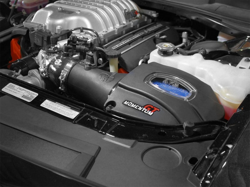 aFe Momentum GT Cold Air Intake System - Dodge Challenger/Cahrger SRT Hell 52-72204 Photo - Mounted