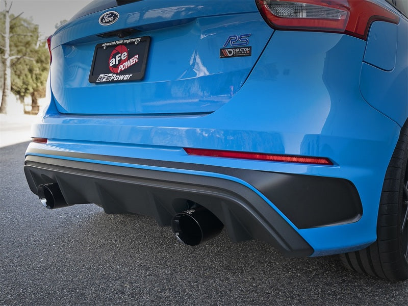 aFe Takeda 3in 304 SS Cat-Back Exhaust System w/ Black Tips 16-18 Ford 49-33103-B Photo - Mounted