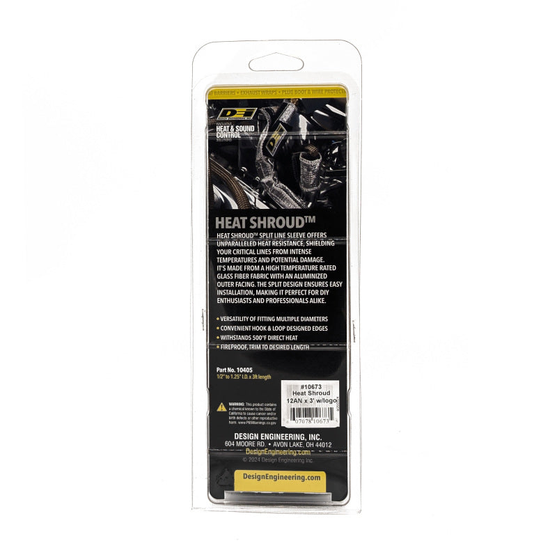 DEI Heat Shroud AN Line 12AN x 3ft 10673 10673 Photo - in package