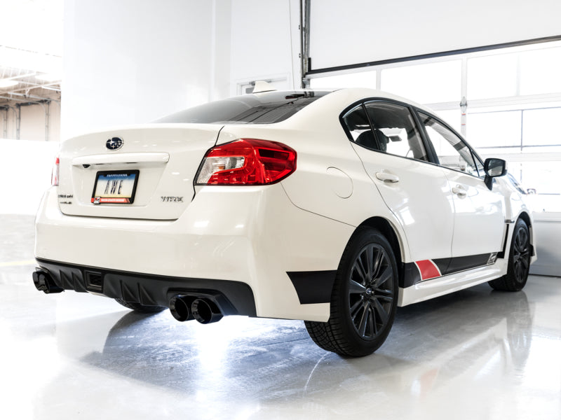 AWE Tuning 2015+ Subaru WRX VA Sedan Touring Edition Exhaust - Diamond Black Tips (102mm) 3015-43102 3015-43102 Photo - Mounted