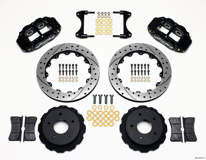 Wilwood Narrow Superlite 4R Rear Kit 12.88in Drilled 65-82 Corvette C2/C3 140-10471-D 140-10471-D Photo - Primary