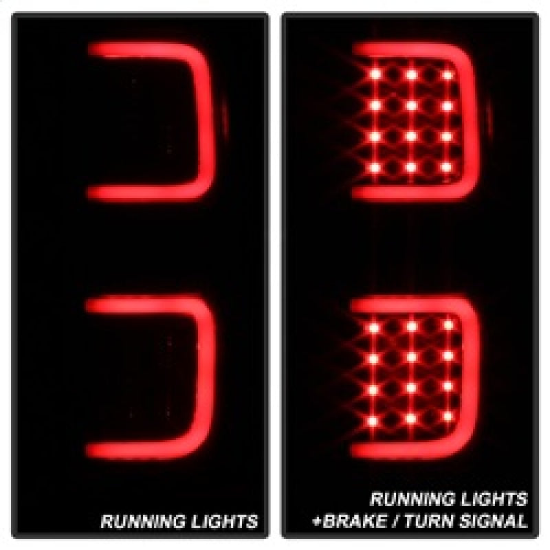 SPYDER xTune Ford F150 09-14 LED Tail Lights - Black ALT-ON-FF15009-LBLED-BSM 9038495 9038495 Photo - Unmounted