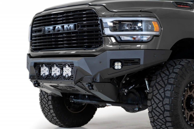 Addictive Desert Designs 19-21 Ram 2500/3500 Bomber HD Front Bumper (Baja Designs LP6 Mounts) F560014100103 F560014100103 Photo - Primary