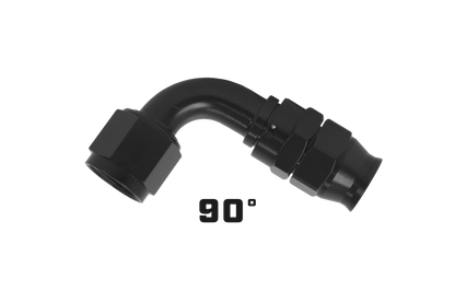 Aeromotive PTFE Hose End - AN-12 - 90 Deg - Black Anodized 15361 15361 Photo - Close Up
