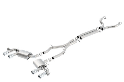 Borla 2017+ Chevy Camaro ZL1 6.2L S-Type Catback Exhaust w/ Dual Split Rear Exit 140726 140726 Photo - Primary