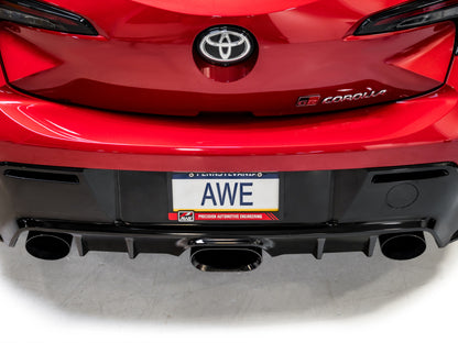 AWE Tuning 2023+ Toyota GR Corolla Touring Edition Exhaust - Diamond Black Tips 3015-53472 3015-53472 Photo - Mounted