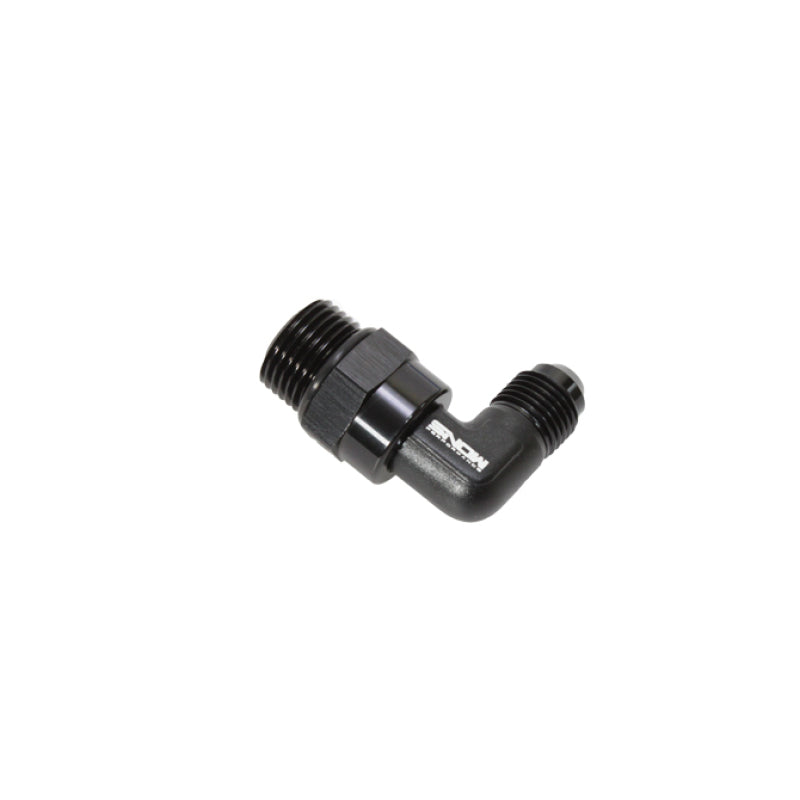 Snow Performance Snow -8 ORB to -6AN 90 Degree Swivel Fitting (Black) SNF-60869