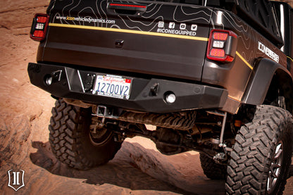 ICON 2020+ Jeep Gladiator JT Pro-Series Rear Bumper 25166 25166 Photo - Mounted