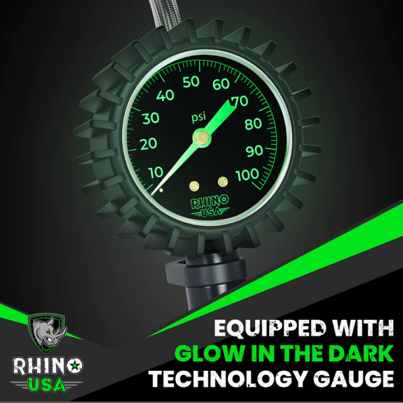 Rhino USA 100 Psi Analog Tire Inflator Gauge RGAUGE-0100 RGAUGE-0100 User 3