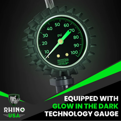 Rhino USA 100 Psi Analog Tire Inflator Gauge RGAUGE-0100 RGAUGE-0100 User 3