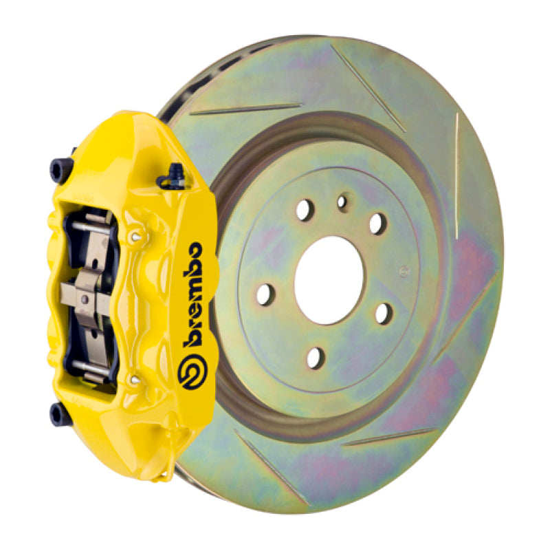 Brembo 10-15 Camaro V6 Rear GT BBK 4 Piston Cast 365x28 1pc Rotor Slotted Type-1- Yellow 2P5.8001A5 2P5.8001A5 Photo - Primary