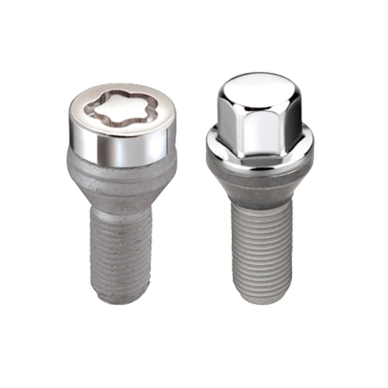 McGard 5 Lug Hex Install Kit w/Locks (Cone Seat Bolt) M14X1.25 / 17mm Hex / 27.5mm Shank L. - Chrome 67226 67226 Photo - Primary