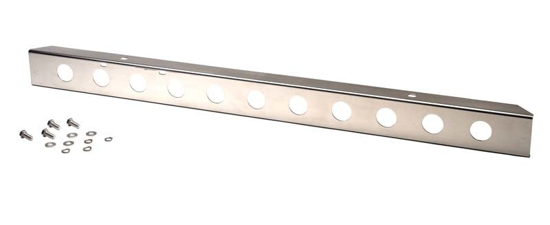Kentrol 87-95 Jeep Wrangler YJ 54 Inch Front Bumper with holes - Polished Silver 30436 30436 Photo - Primary