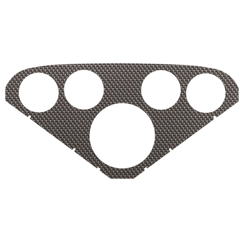 AutoMeter Faceplate For PN 2208 Optional Silver Carbon Look 2124 2124 Photo - Primary