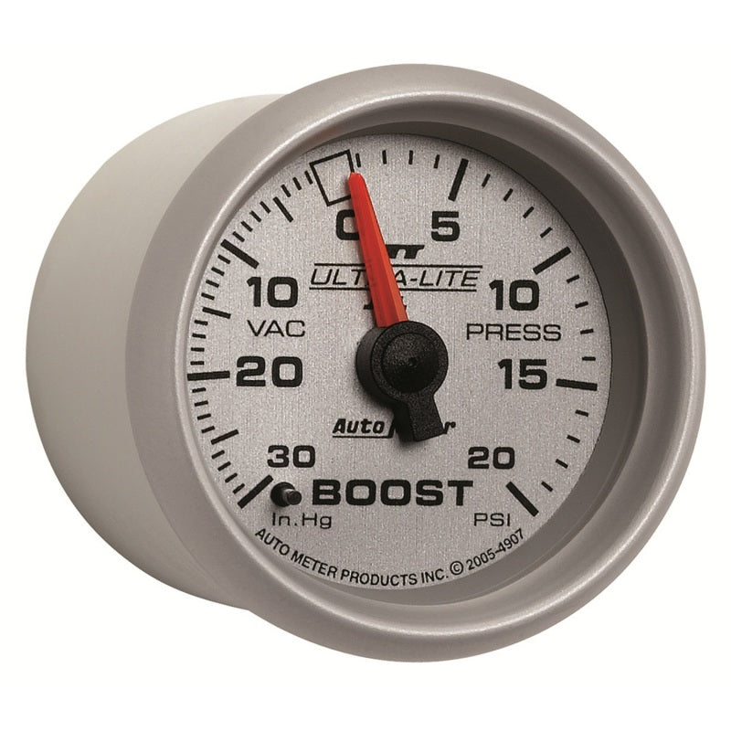 Autometer Gauge, Vac/Boost, 2 1/16", 30INHG-20Psi, Mechanical, Ultra-Lite II 4907 User 3