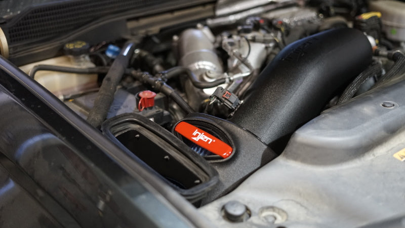 Injen 17-19 Chevy Silverado 2500/3500 Duramax L5P 6.6L Evolution Cold Air Intake (Oiled Filter) EVO7007C EVO7007C Photo - Mounted
