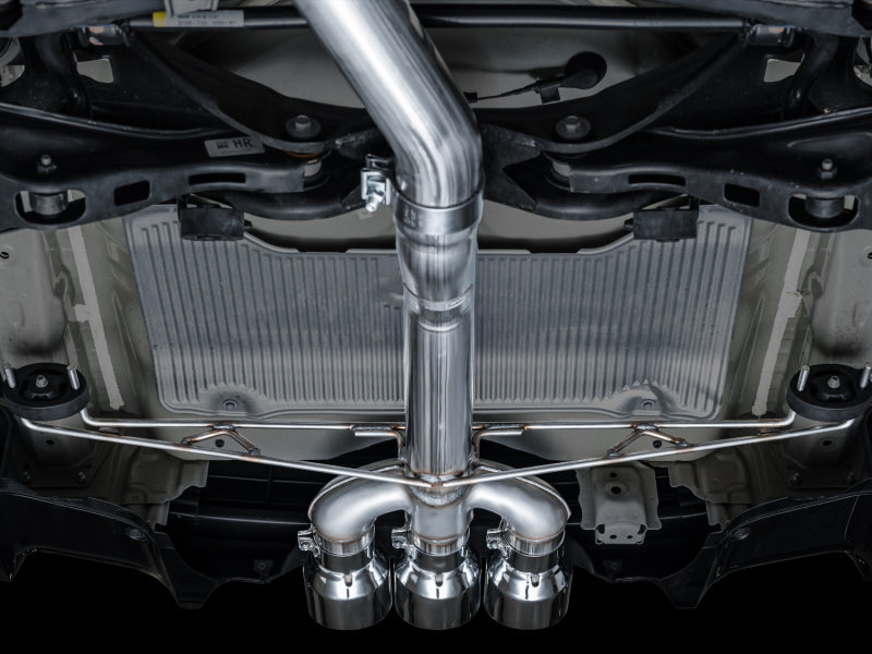 AWE Tuning 2024 Acura Integra Type S DE5 FWD Track Edition Exhaust w/ Triple Chrome Silver Tips 3020-52335 3020-52335 Photo - Mounted