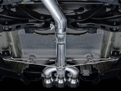 AWE Tuning 2024 Acura Integra Type S DE5 FWD Track Edition Exhaust w/ Triple Chrome Silver Tips 3020-52335 3020-52335 Photo - Mounted