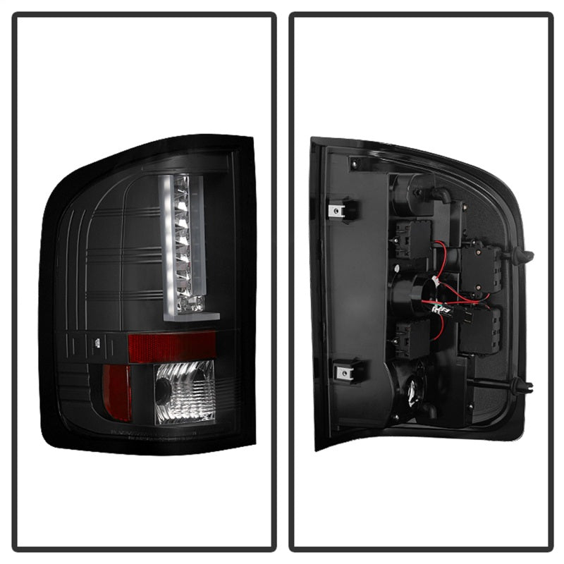 Spyder Chevy Silverado 07-13 Version 2 LED Tail Lights - Black ALT-YD-CS07V2-LED-BK 5081766 5081766 Photo - Unmounted