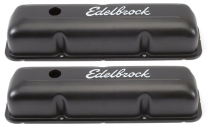 Edelbrock Valve Cover, Signature Series, Ford, 1958-1976 FE V8, Black 4623 Photo - Primary