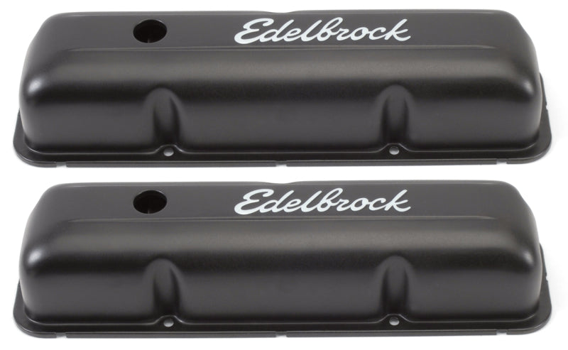 Edelbrock Valve Cover, Signature Series, Ford, 1958-1976 FE V8, Black 4623 Photo - Primary