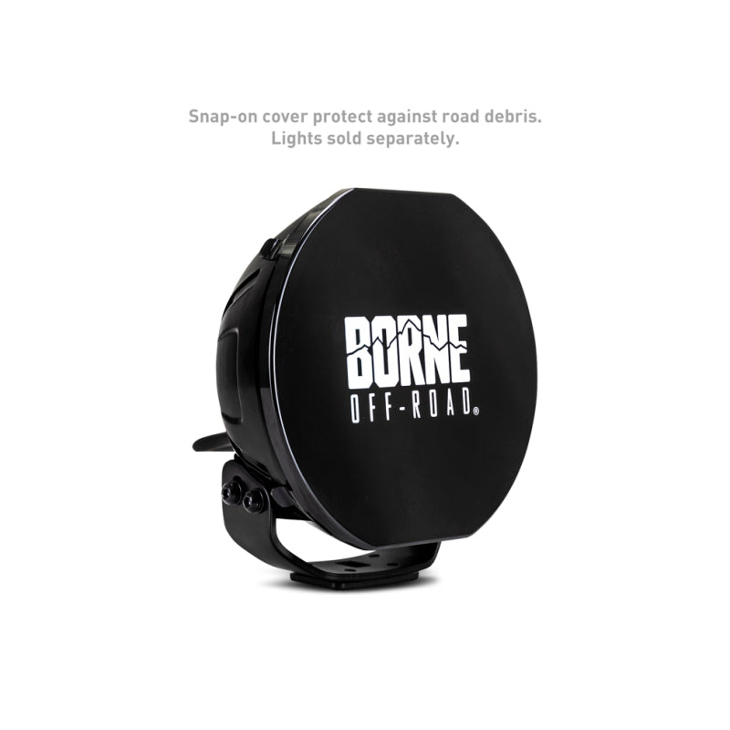 Borne Off-Road 7in Round Light Cover Black BNLT-COV-RD7BK BNLT-COV-RD7BK Photo - Primary