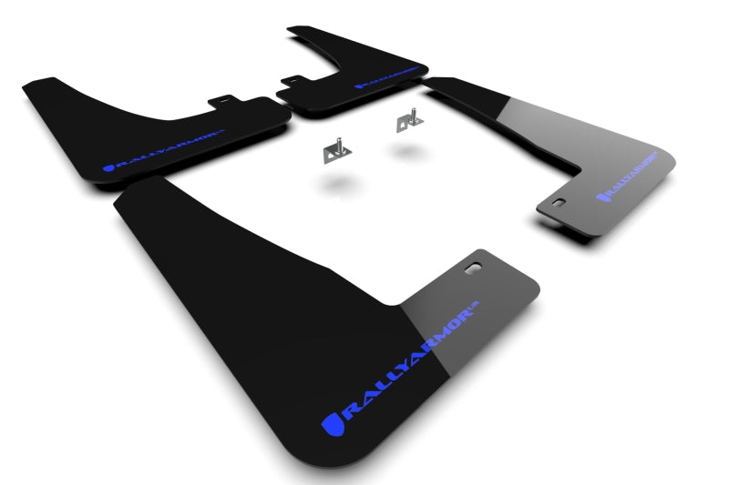 Rally Armor 2022 Tesla Model X Black UR Mud Flap w/ Blue Logo MF102-UR-BLK/BL MF102-UR-BLK/BL Photo - Primary
