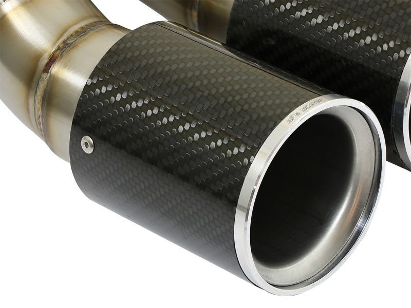 aFe 304 SS EXH Tip Carbon Fiber -  Porsche Cayman S/Boxster S (981) 13-14 49C36413-C Photo - Unmounted