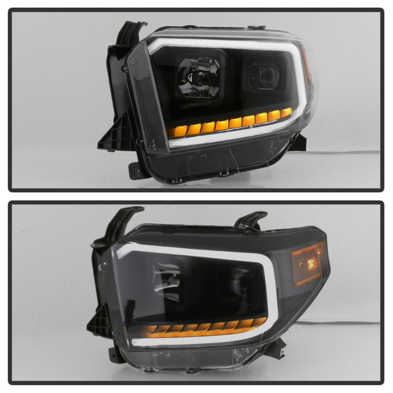 SPYDER xTune 14-17 Toyota Tundra DRL LED Light Bar Proj Headlights - Black Smoke (PRO-JH-TTU14-LB-BSM) 9043031 9043031 Photo - Unmounted