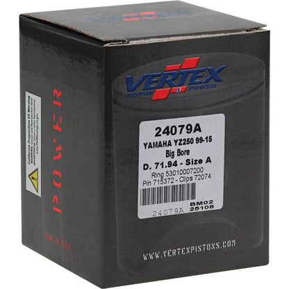 Vertex Pistons Vertex Piston 22-23 Fantic Motor XX 250 250cc +5.6mm Cast Big Bore Piston Kit 72mm. 295cc. 24079A 24079A Photo - Primary