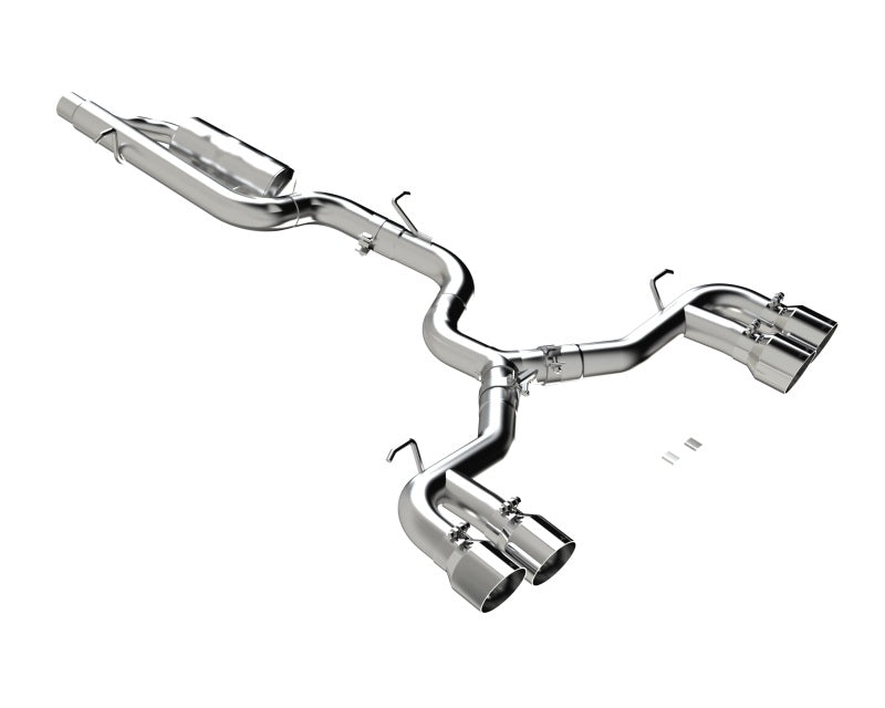 MBRP 2022 Volkswagon Golf R MK8 3in Cat-Back Quad Split Rear Valve Delete Exhaust S4612304 S4612304 Photo - Primary