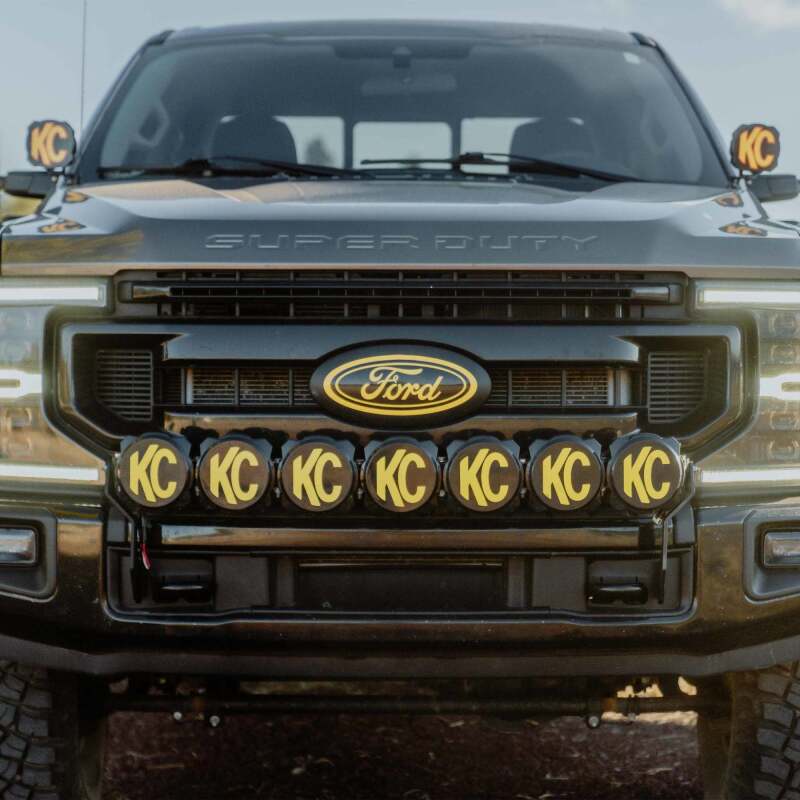 KC HiLiTES 2017+ Ford Super Duty Gravity LED Pro6 7-Light Bar Kit - Front Bumper 91346 91346 Photo - lifestyle view