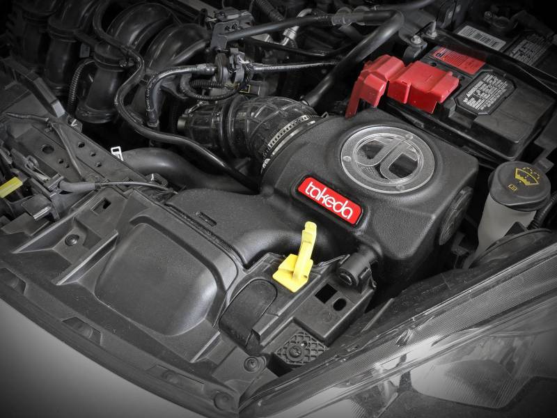 aFe Takeda Momentum Pro Dry S Cold Air Intake System 14-19 Ford Fiesta L4-1.6L 56-70048D 56-70048D Photo - Mounted