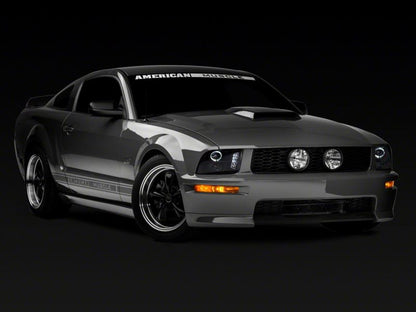 Raxiom 05-09 Ford Mustang Excluding GT500 LED Halo Projector Headlights- Blk Housing (Clear Lens) 101683 101683 Photo - Close Up