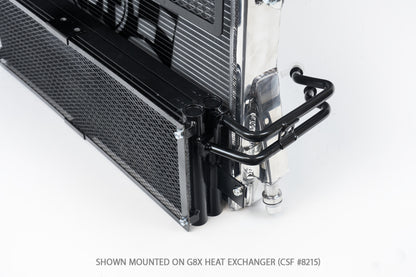 CSF BMW M3/M4 (G8X) Transmission Oil Cooler w/ Rock Guard 8221 8221 Photo - Mounted