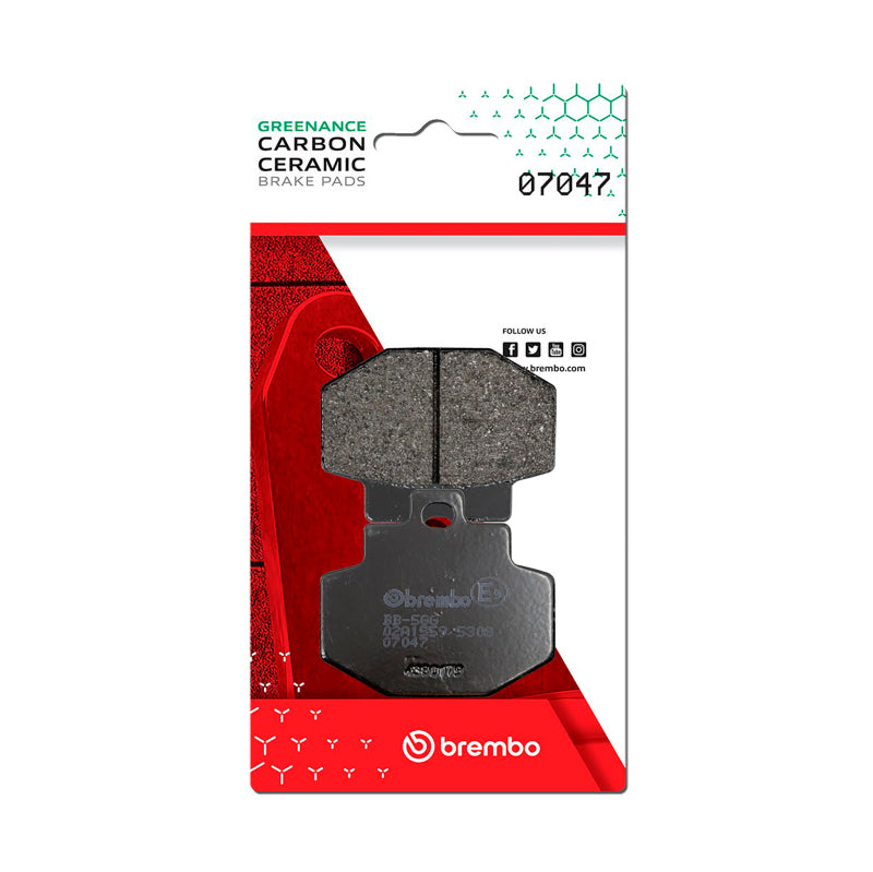 Brembo OE Benelli Adiva/Gilera Runner/Piaggio Hexagon Carbon Ceramic Brake Pad - Rear 07047 07047 User 1