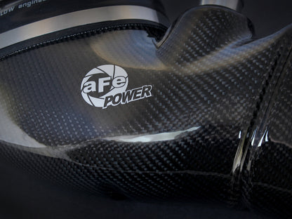 aFe Black Series Stage-2 Carbon Fiber Cold Air Intake System w/ PRO DRY S 51-31662-C Photo - Unmounted