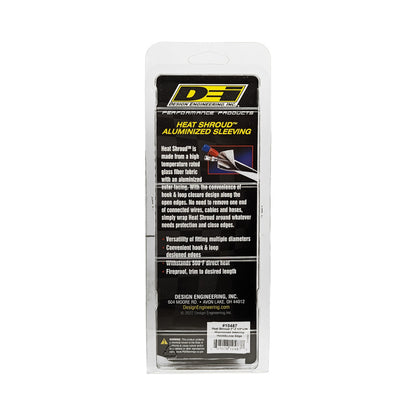 DEI Heat Shroud 2-1/2in x 3ft - Aluminized Sleeving-Hook and Loop Edge 10487 10487 Photo - in package